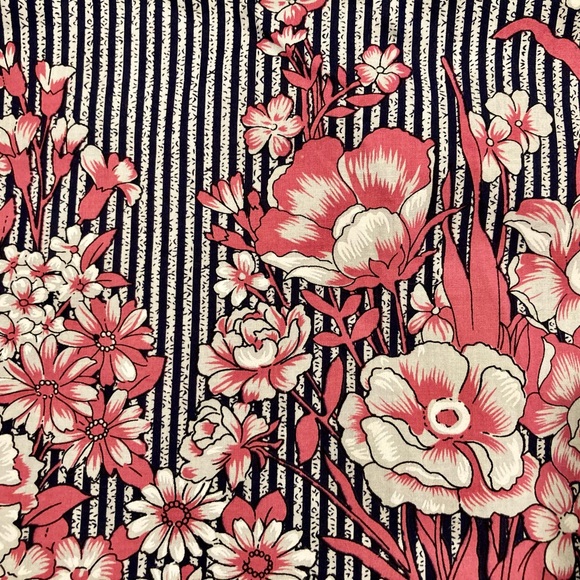 NEW ModCloth Ruby Belle Skirt Navy Pink Floral Woman’s 18 Plus Size - Picture 6 of 12